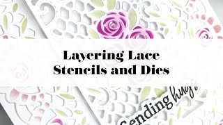 Layering Lace Stencils and Dies