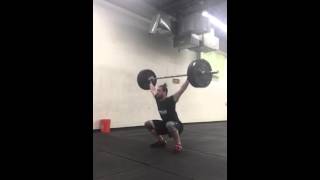 1x5 Overhead squat from the floor @ 185