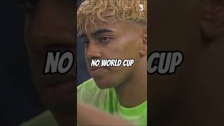 Lamine Yamal will not be participating in the 2026 World Cup😥