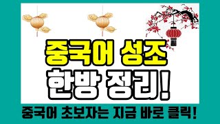 중알못들 모여라 ! 중국어 성조 한방에 완벽하게 정리해드림! 쉽고 재미있게 중국어 따라하기