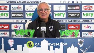 Ranieri pre Crotone-Sampdoria: “A Crotone la miglior Sampdoria. Superlega? Ho pensato al Leicester”