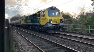 FL 70011 With Cement Tanks Passes Aycliffe | 6S29 Hunslet Yard to Oxwellmains Lafarge