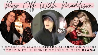 Timothée Chalamet SPEAKS OUT on Kylie Jenner allegedly SNUBBING Selena Gomez at Golden Globes | 💬🍾