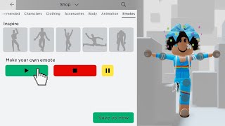 you can make emotes in roblox? 🕺