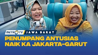 Antusias Penumpang Naiki KA Papandayan Garut-Jakarta