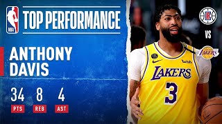 Anthony Davis Drops 34 PTS, 8 REB \u0026 4 AST To Guide Lakers!