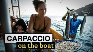 Fresh Fish Carpaccio - Sea to Sailboat in Hawai'i - Kimi Werner Recipe