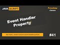 #41 Event Handler Property | DOM & DOM Manipulation | A Complete JavaScript Course