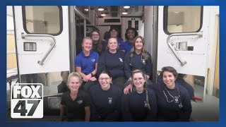 First-ever, all-female EMS class to graduate from community college