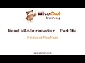 Excel VBA Introduction Part 15a - Find and FindNext