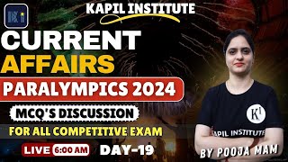 Paralympics 2024 | MCQ's | For Psssb, Punjab Police, Labour Inspector | current affairs by Pooja mam