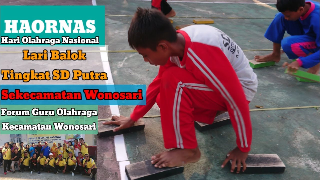 Hari Olahraga Nasional Lomba Lari Balok Tingkat SD Putra Sekecamatan ...