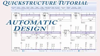 Automatic Structural Design Using Quickstructure