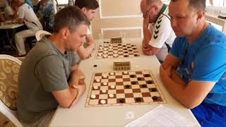 Domcev - Valiuk. World Draughts-64 Championship 2019 (blitz)