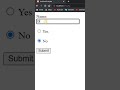 Disable validation on selection of radio button in JavaScript || Radio Button validation in JS