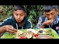 eating pangas fish fatty fish simple u0026 delicious fish curry mukbang with my father in law.