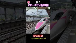 【Shorts 列車】潜入　ハローキティ新幹線　新岩国駅