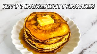 Keto 3-Ingredient Coconut Flour Pancakes Recipe