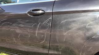 How Not to Detail a Vehicle !! Covered in buffer trails ! On a Car Dealers Forecourt