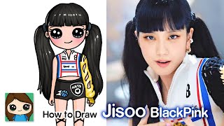 How to Draw Jisoo BlackPink | Pink Venom