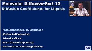 Molecular Diffusion in Fluids 15 Estimation of Diffusion Coefficients for Liquids