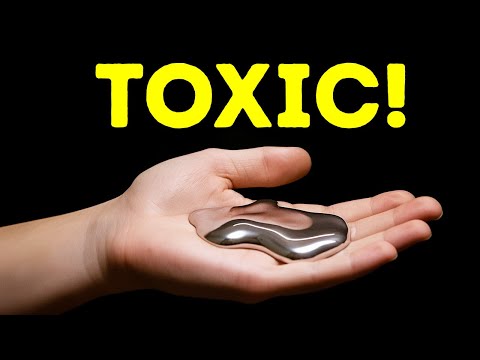 What happens if your skin touches mercury?
