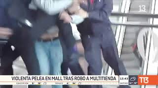 Violenta pelea entre ladrones y guardias de seguridad en mall de Viña del Mar