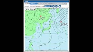 2024/01/28  忍者雲と寒気トラフ（気象庁天気図）