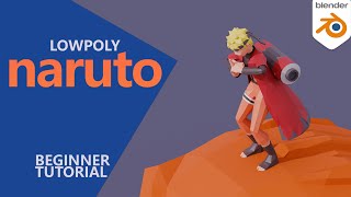 low-poly NARUTO beginners modeling tutorial #blender