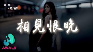 趙乃吉 - 相見恨晚『你說是我們相見恨晚，我說為愛你不夠勇敢。』【動態歌詞 | Pinyin Lyrics】【AWALK MUSIC】