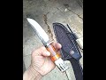 cuchillo forjado con encabe multipiezas.