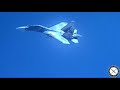 su 30 intercepts navy ep 3e aries ii over the caribbean sea