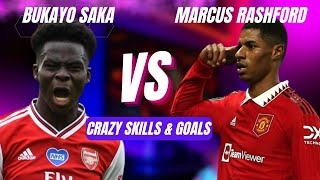 Bukayo Saka Vs Marcus Rashford -The Ultimate Skill And Goals Showdown - 2022/23 Season | Goals Zone
