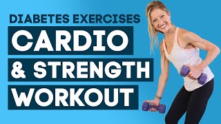 Diabetes Exercises at Home Cardio and Strength Workout For Beginners (MUST WATCH!)