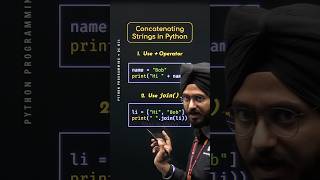Menggabungkan String dalam Python #Python #NesoAcademy #QuickConcepts