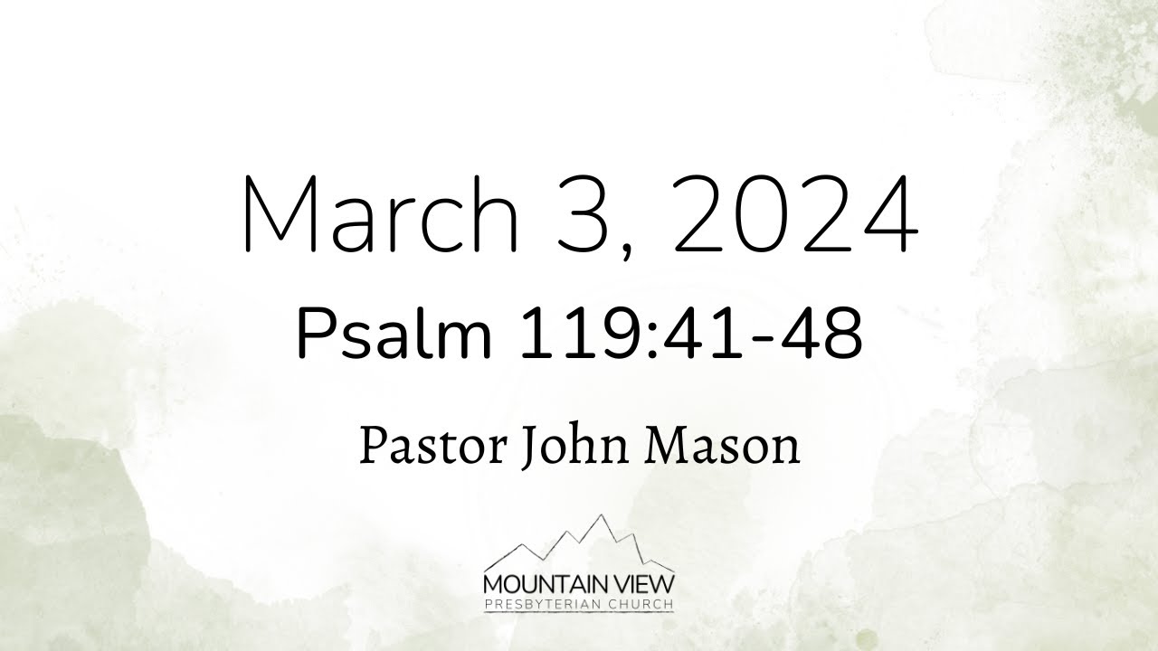 Sermon 3 3 24 Youtube