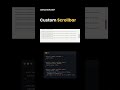 Css Custom Scrollbar