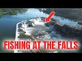 FISHING Under The SECOND LARGEST WATERFALL In America