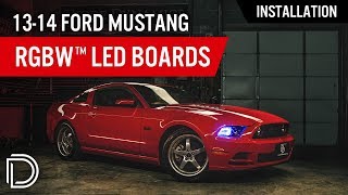 How to Install 2013-2014 Ford Mustang RGBW™ DRL LED Boards by Diode Dynamics