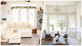 75 Shabby-chic Style Family Room Design Ideas You'll Love ✅