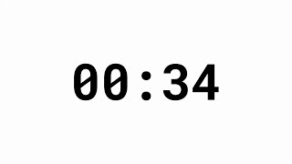 34 Second Countdown Timer - White Background