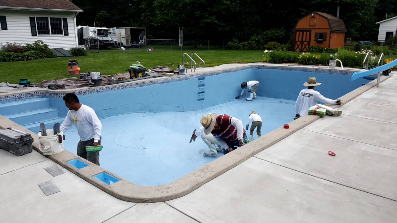 Pool Plastering Youtube