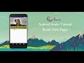 Android Studio Tutorial - Bezier View Pager