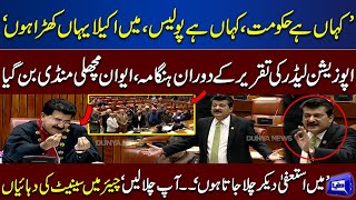 Fight in Senate Session During Opposition Leader Shahzad Waseem Speech | Chairman Senate Be Bas