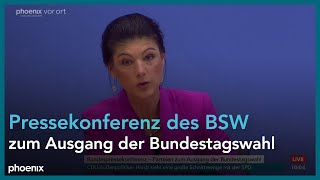 Pressekonferenz des BSW zum Ergebnis der Bundestagswahl am 24.02.25