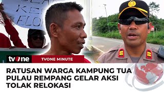 Ratusan Warga Pulau Rempang Terdampak Rempang Eco City Gelar Aksi Penolakan Relokasi | tvOne Minute