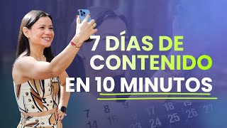 Create 7 DAYS of CONTENT in JUST 10 MINUTES 🚀 (EASY and FAST)