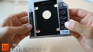 ChinaBay #12. Распаковка:  Optibay 2nd SSD HDD Caddy 12.7mm SATA 3.0 2.5\