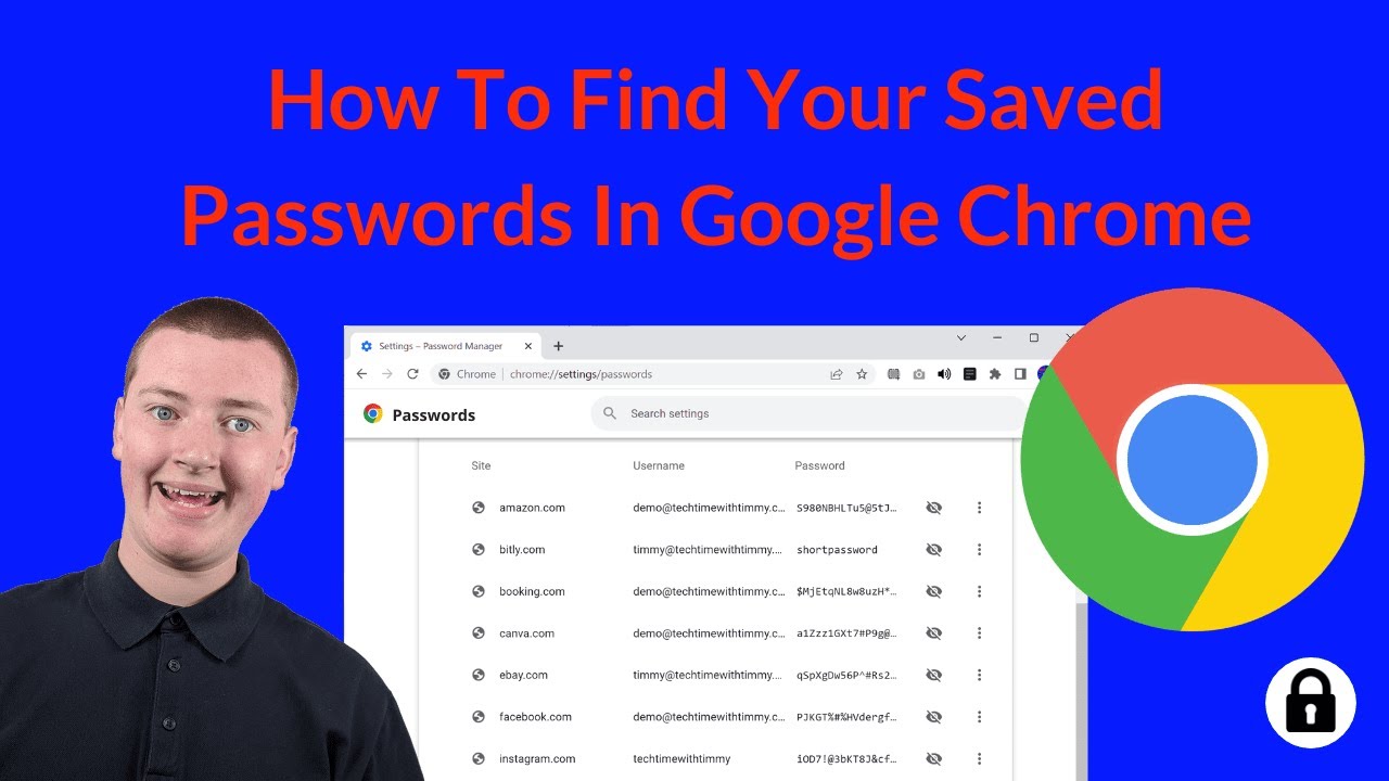 How To Find Saved Passwords In Chrome - YouTube