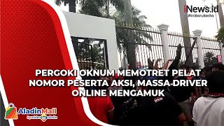 Massa Driver Online Ngamuk usai Pergoki Oknum Memotret Pelat Nomor Peserta Aksi